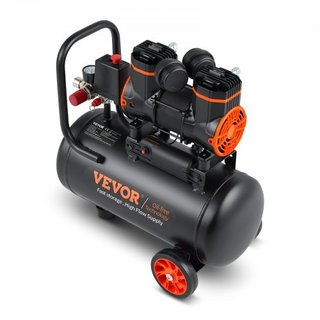 Compresor de Aire 18.2 L 900W 2.2 CFM@ 90PSI 70 dB Ultra Silencioso Sin Aceite
