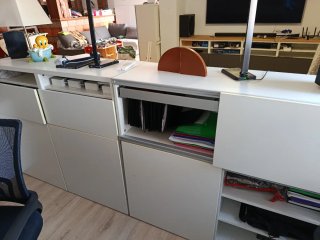 Mueble modular de oficina blanco