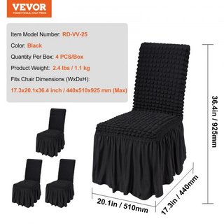 Cubiertas de Silla Plegables de Spandex Elástico, Cubierta de Silla Ajustable Universal con Falda, Fundas Protectores Removibles y Lavables, para Bodas, Vacaciones, Banquetes, Fiestas, Celebracion...
