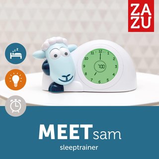 Despertador infantil educativo luz nocturna azul