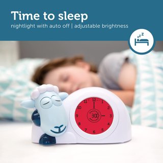 Despertador infantil educativo luz nocturna azul