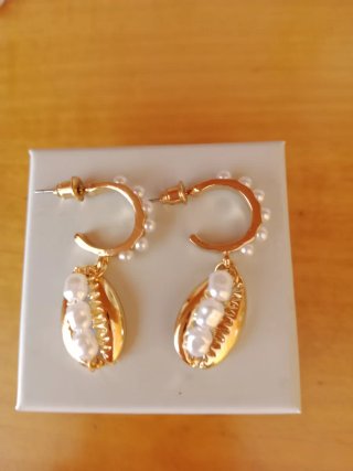 Pendientes de perlas y circonitas