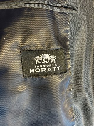 Abito Sartoria Moratti lucido blu taglia 48
