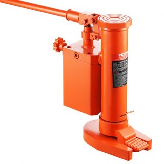 Gato Hidráulico de Punta, Gato Elevador de 5 Toneladas en la Punta, Gato de Máquina con Capacidad de Elevación de 10 Toneladas en la Parte Superior, Altura de Punta de 1.0-9.1 in, Altura Superior ...