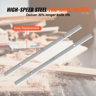 Planificador de Grosor, Velocidad Única, Mesa de Trabajo de 33 cm, Planificador de Banco, Doble Cuchilla, Motor Potente de 15 Amperios 1800W, Mesa de Alimentación Extendida de 30.5 cm, Bajo Ruido ...