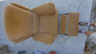 Sillón Sifa beige tela
