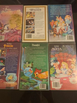 Lote 20 Películas VHS Disney Clásicos Español