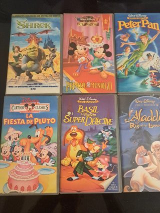 Lote 20 Películas VHS Disney Clásicos Español