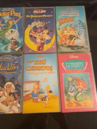 Lote 20 Películas VHS Disney Clásicos Español