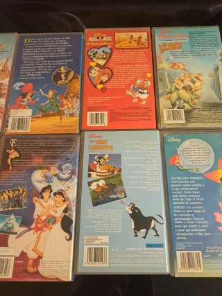 Lote 20 Películas VHS Disney Clásicos Español