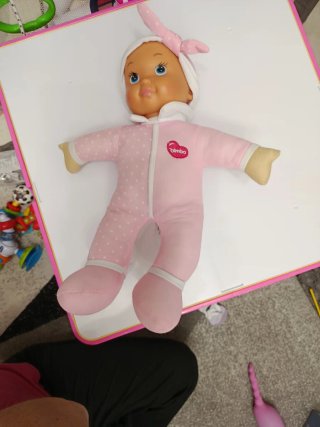 Bambola Bimbo rosa 9 12 mesi