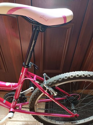 Bicicleta niña Wolfbike rosa 8-12 años
