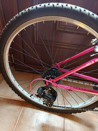 Bicicleta niña Wolfbike rosa 8-12 años