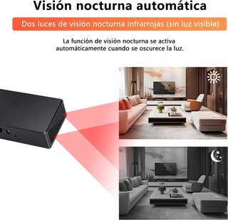 JINGRONGHUA Mini cámara espía visión nocturna