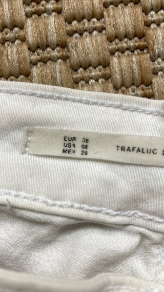 Vaqueros skinny Zara blancos rotos Talla M