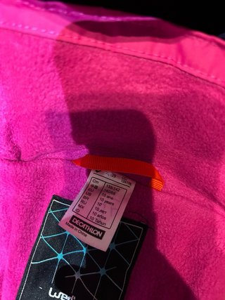 Mono de esquí para niña Wedze rosa. Talla 10