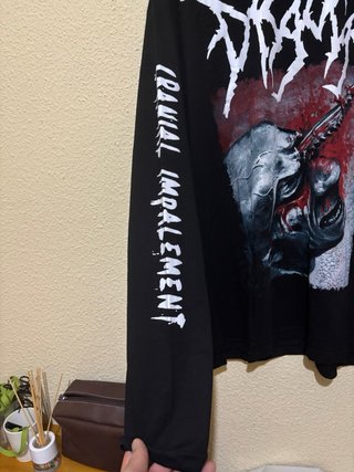 Camiseta Disgorge Negra Manga Larga