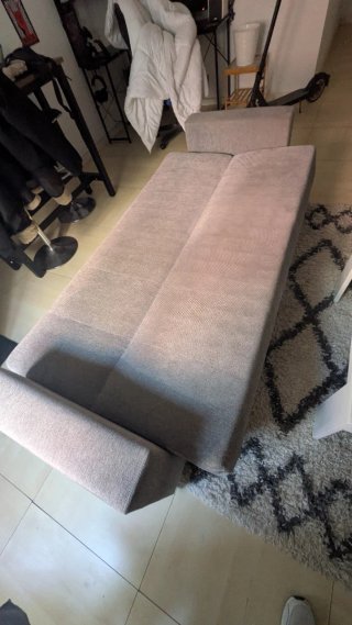 Sofá Cama Gris Tela