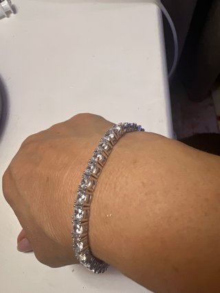 Pulsera Tenis Plateada