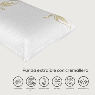 Almohada viscoelástica aloe vera confort