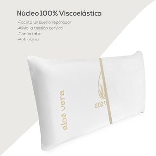 Almohada viscoelástica aloe vera confort