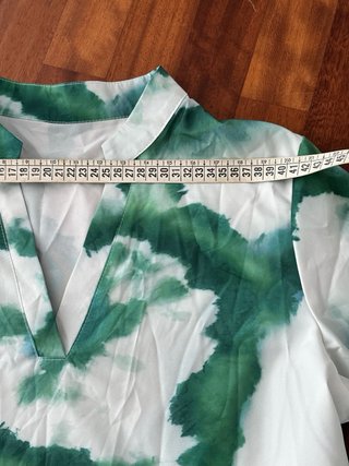 Maxi dress verde tie-dye