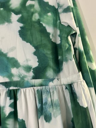 Maxi dress verde tie-dye