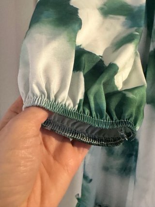 Maxi dress verde tie-dye