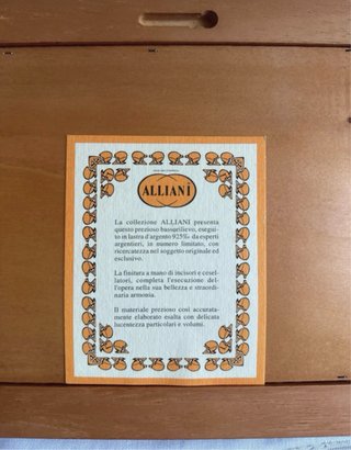 Quadro Alliani mai usato