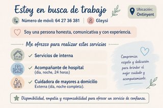 Hola, busco empleos