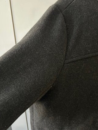 Parka con capucha negra mujer