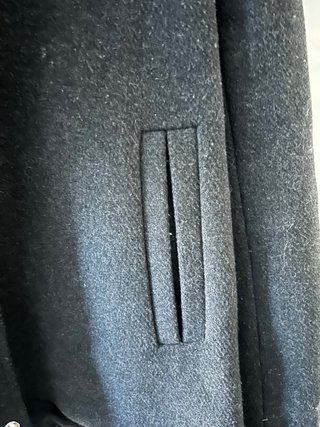Parka con capucha negra mujer