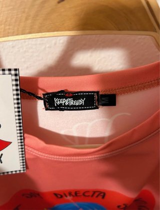 Camiseta Keep&Trendy Estampada Mujer color coral