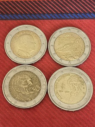 4 Monete Commemorative Euro