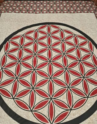 TELA TAPIZ GEOMETRICA ARTESANAL INDIA 7 STOCK