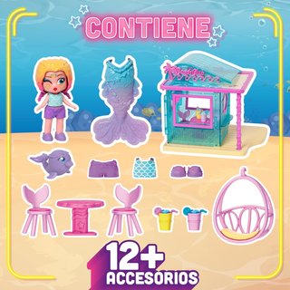 - KookyLoos muñeca sirena playa accesorios