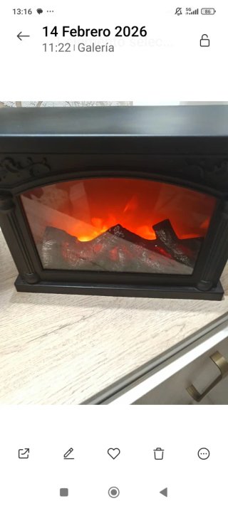 Chimenea decorativa artificial 30x20x13