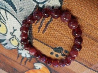 Braccialetto elasticizzato Ametista lavorata natur
