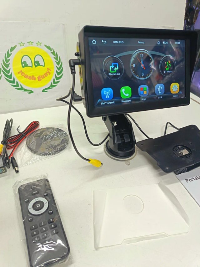 Pantalla multimedia portátil android auto carplay