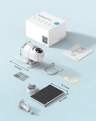Camara de vigilancia Wi-Fi solar exterior