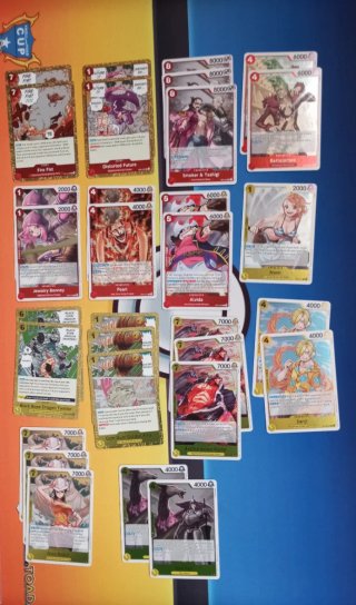 Lote 550 cartas One Piece OP15