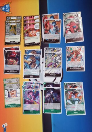 Lote 550 cartas One Piece OP15