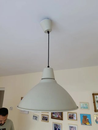 Lámpara blanca de techo Ikea SKURUP