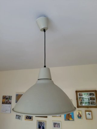 Lámpara blanca de techo Ikea SKURUP