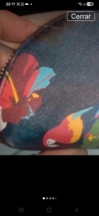 Monedero Mango Loro Tropical