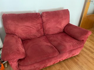 Conjunto sofás 2 y 3 plazas rojo