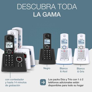 Alcatel teléfono inalámbrico manos libres bloqueo