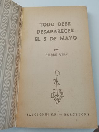 Libro Ci-Fi Todo debe desaparecer el 5 de mayo