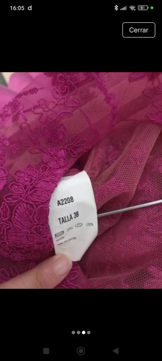Vestido de fiesta rosa boutique