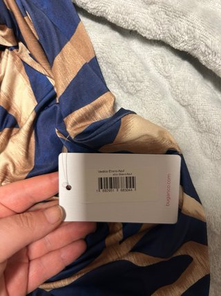 Vestido largo estampado sin estrenar